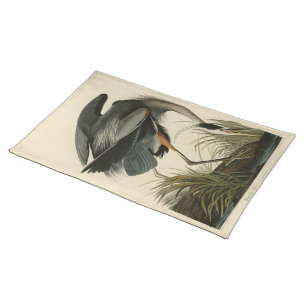 Great Blue Heron from Audubon's Birds of America Cloth Placemat