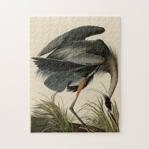 Great Blue Heron from Audubons Birds of America Jigsaw Puzzle