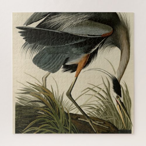 Great Blue Heron from Audubons Birds of America Jigsaw Puzzle