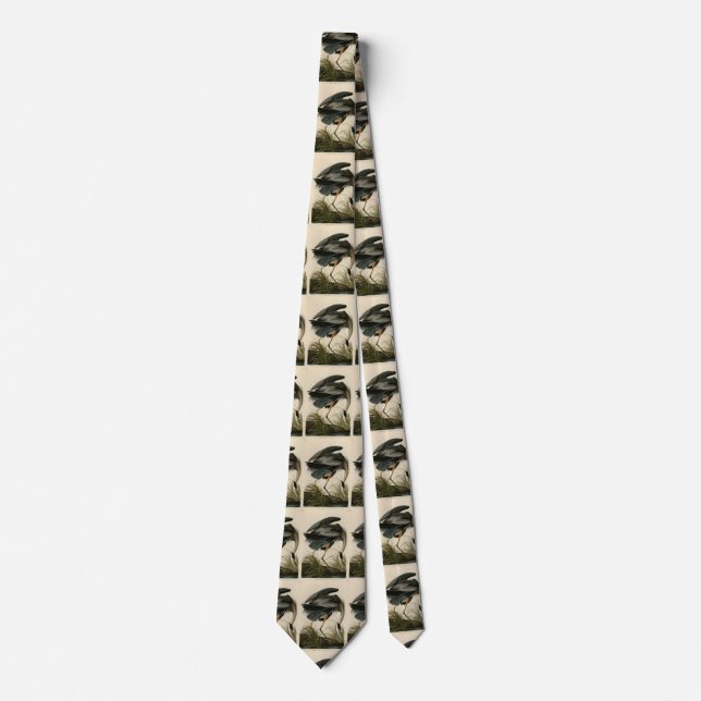 Great Blue Heron from Audubon's Birds of America Neck Tie (Front)