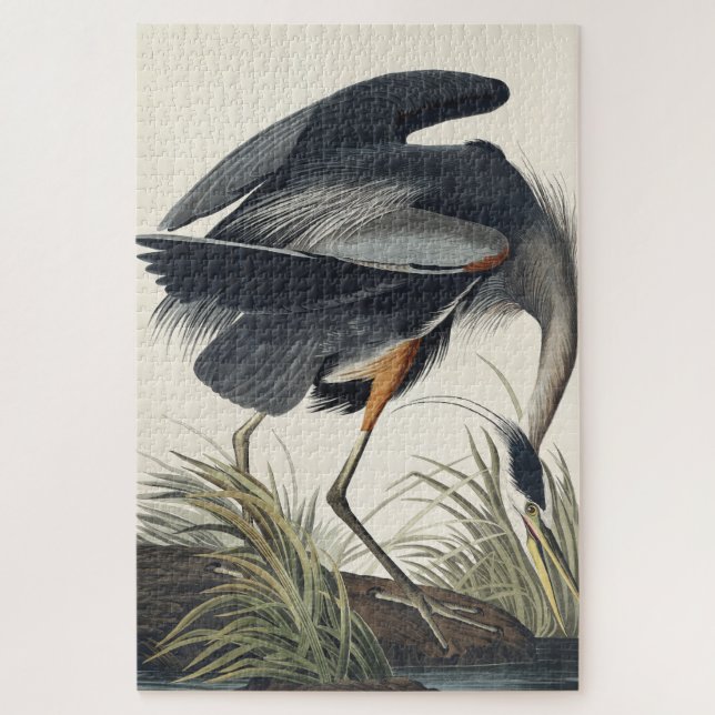 Great Blue Heron from Birds of America Jigsaw Puzzle (Vertical)