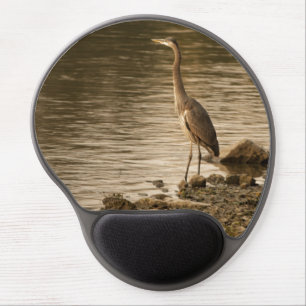 Great Blue Heron Gel Mouse Pad