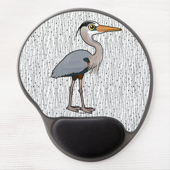 Great Blue Heron Gel Mouse Pad (Front)