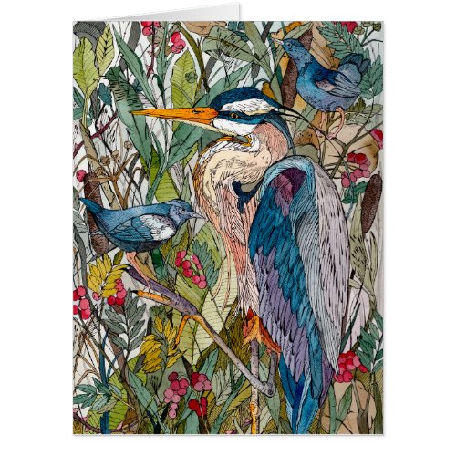 Great Blue Heron Greeting Card