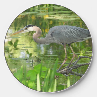 Great Blue Heron In pond Wireless Charger
