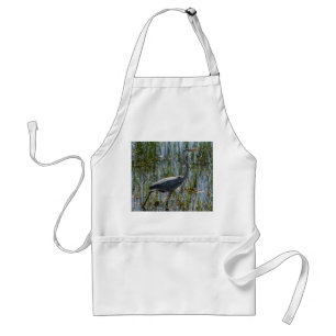 Great Blue Heron in Wetlands Photo Wildlife Adult Apron