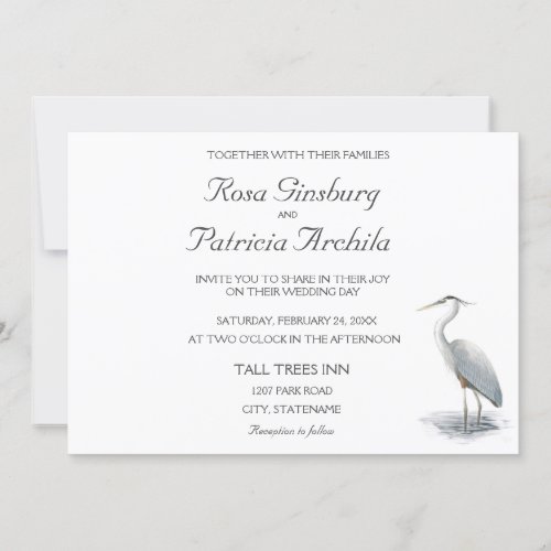 Great Blue Heron Invitation