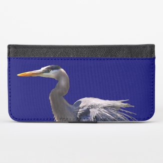 Great Blue Heron iPhone X Wallet Case
