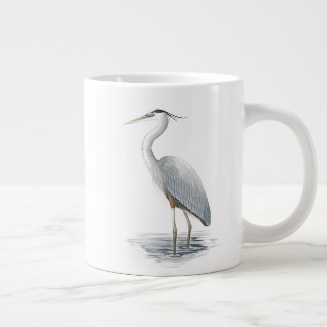 Great Blue Heron Jumbo Mug (Right)