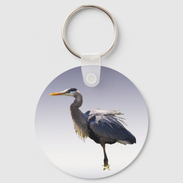Great Blue Heron Keychain (Front)