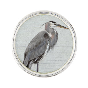 Great Blue Heron Lapel Pin