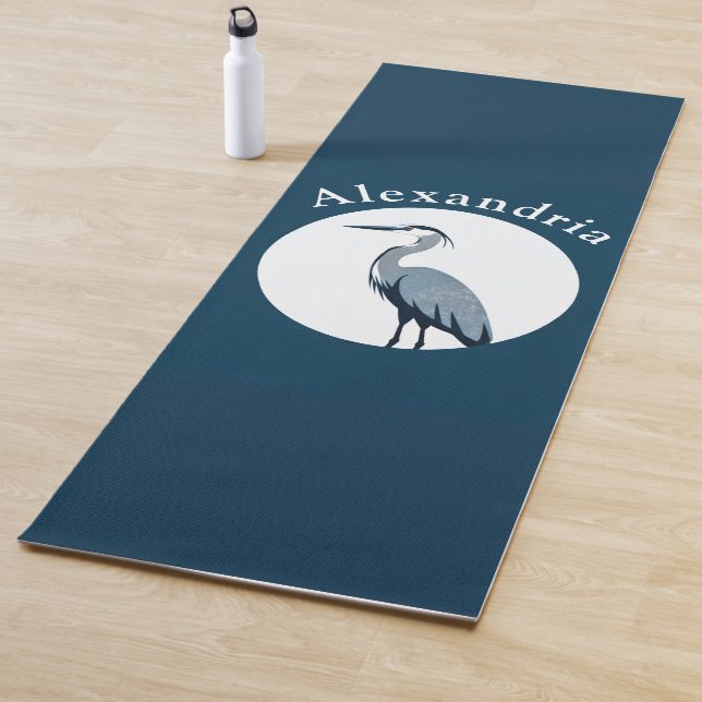 Great Blue Heron Logo Yoga Mat (In Situ)