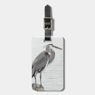 Great Blue Heron Luggage Tag