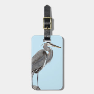 Great Blue Heron Luggage Tag