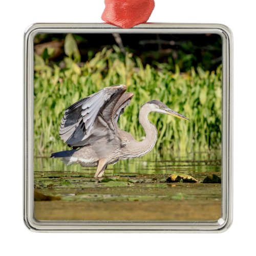 Great Blue Heron Metal Ornament
