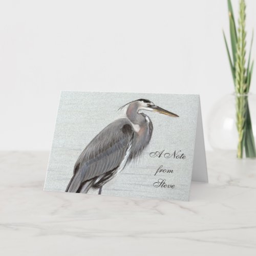 Great Blue Heron Note Card