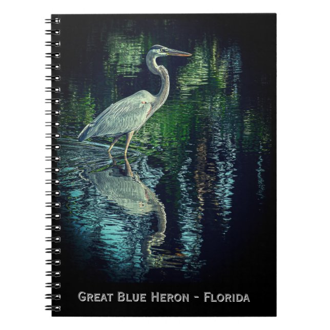 Great Blue Heron Notebook (Front)