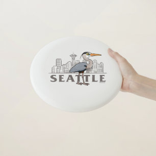 Great Blue Heron of Seattle City Bird Wham-O Frisbee