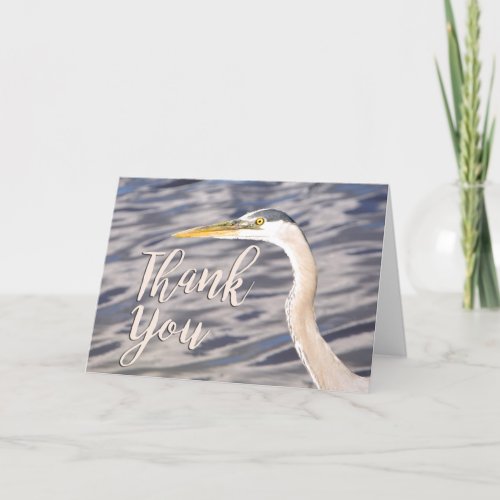 Great Blue Heron Photo Thank You Card
