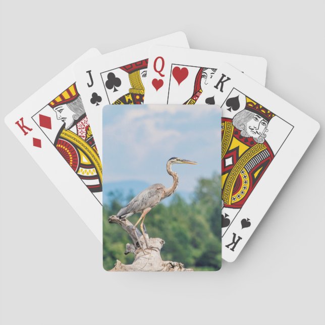 Great Blue Heron Poker Cards (Back)