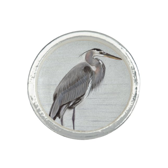 Great Blue Heron Ring (Front)