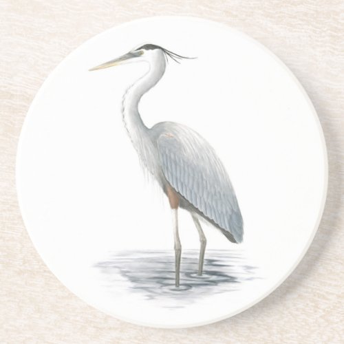 Great Blue Heron Sandstone Coaster