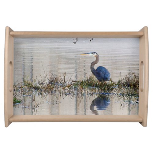 Great Blue Heron Serving Tray