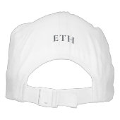 Great Blue Heron silhouette with custom text Hat (Back)