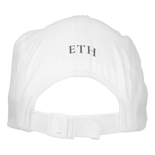 Great Blue Heron silhouette with custom text Hat (Back)