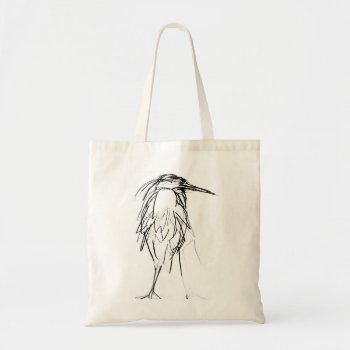 Great Blue Heron Sketch Tote by bluerabbit at Zazzle