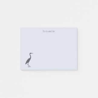 Great Blue Heron standing silhouette Post-it Notes