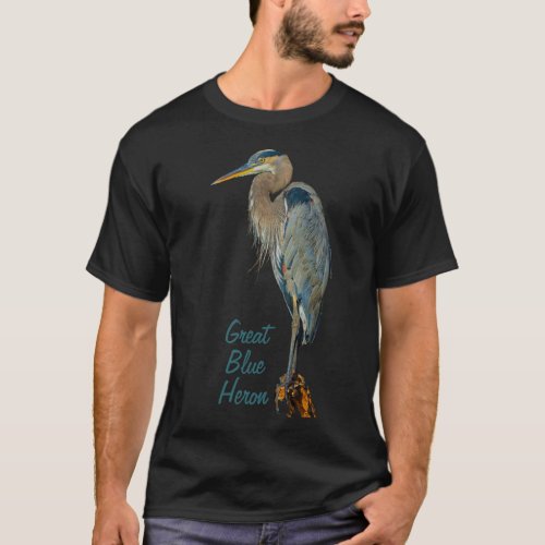 Great Blue Heron T_Shirt