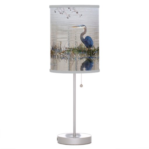 Great Blue Heron Table Lamp Zazzle