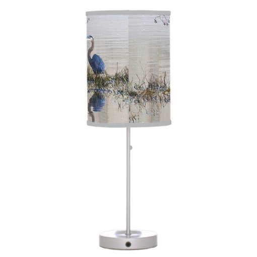 Great Blue Heron Table Lamp Zazzle
