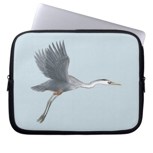 Great Blue Heron Taking Off Laptop Sleeve