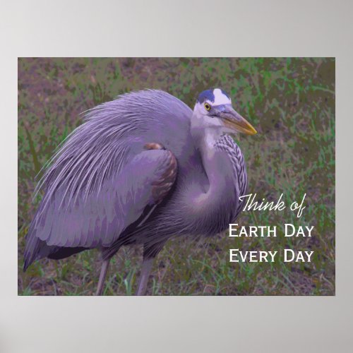 Great Blue Heron Territory Poster