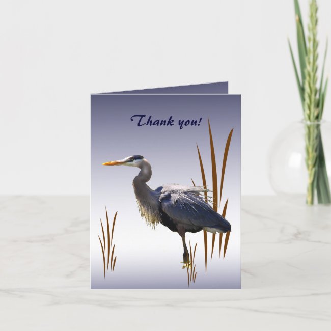 Great Blue Heron Thank You Card