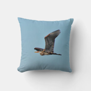 Great Blue Heron Throw Pillow