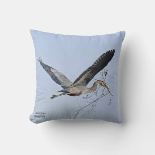 Great Blue Heron  Throw Pillow