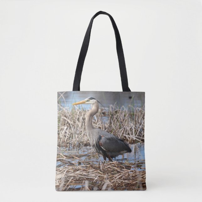Great Blue Heron Tote Bag (Front)