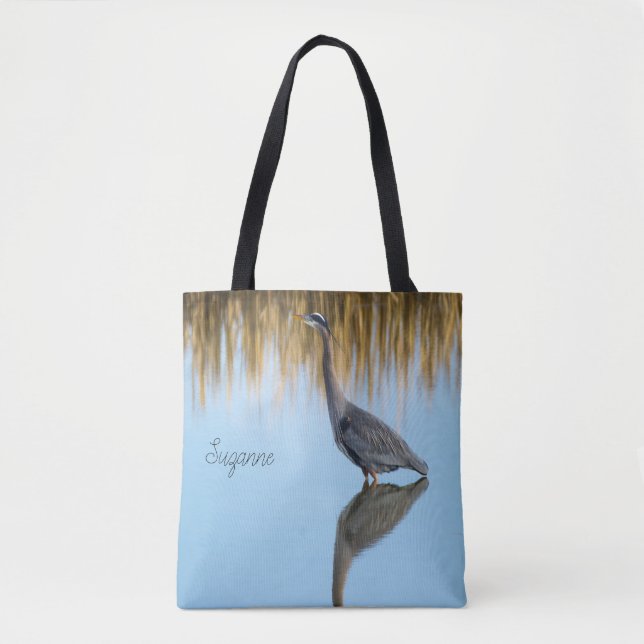 Great Blue Heron Tote Bag (Front)