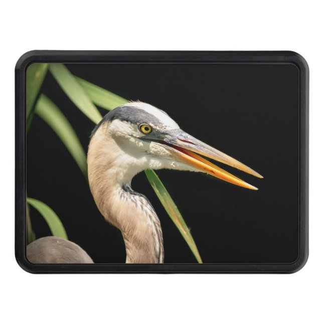 Great Blue Heron Tow Hitch Cover (Front)
