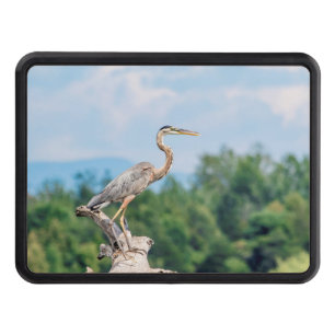 Great Blue Heron Trailer Hitch Cover