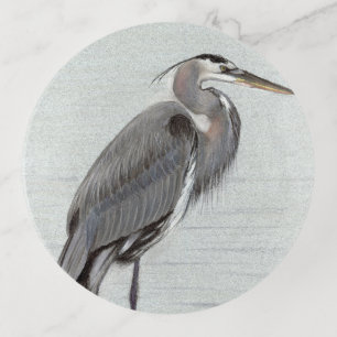 Great Blue Heron Trinket Tray