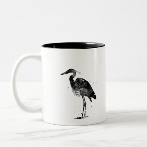 Great Blue Heron Two_Tone Coffee Mug