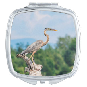 Great Blue Heron Vanity Mirror