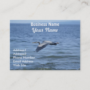 Great Blue Heron Wildlife Business Card