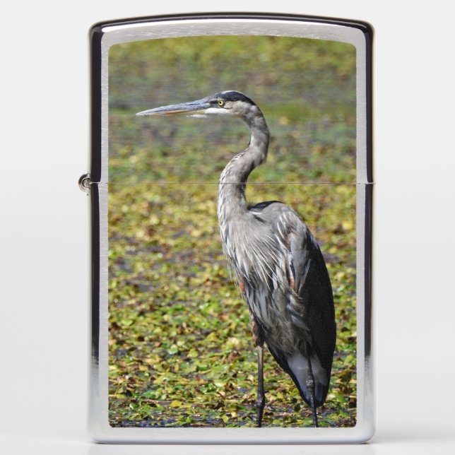 Great Blue Heron Zippo Lighter (Front)