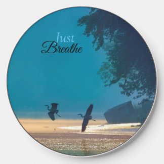 Great Blue Herons take flight -Just Breathe Wireless Charger