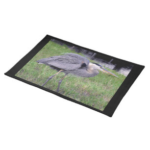 Great Blue Heron's Territory Cloth Placemat